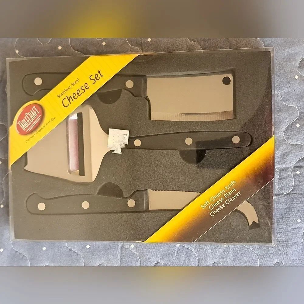 Table Craft stainless steel cheese set - new